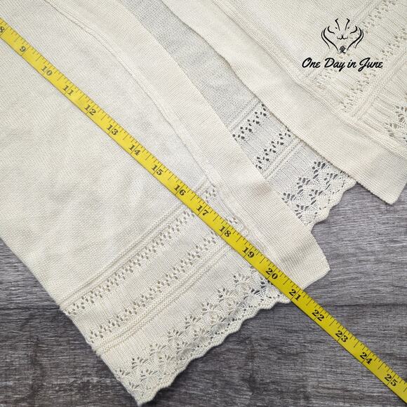 Signature by Robbie Bee Short Sleeve Cardigan Sweater Size L - Picture 4 of 5